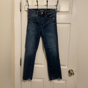 American Eagle high rise - crop flare jeans
